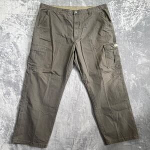 Wrangler Cargo Pants Men's 44x32 Gray Cotton Outdoor
